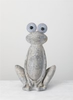 20" Gray Frog With Big Eyes