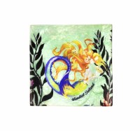 4" Square Sanibel Mermaid Capiz Box