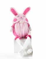14" Pink Easter Gnome Bunny Hat