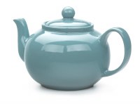 42 Oz Turquoise Ceramic Teapot