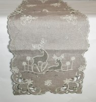 72" Silver Christmas Table Runner