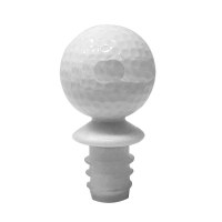 3" White Golf Ball Bottle Stopper