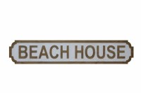 8" x 42" Meal Beach House Wall Plaque