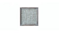 19" Square Paper Grid Design Framed Under Glass