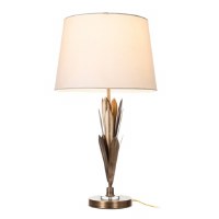 30" Distressed Gold Finish With Blades Table Lamp