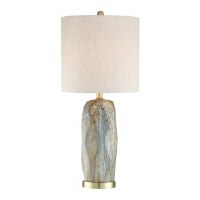 28" Faux Slate Table Lamp