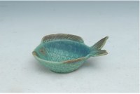 7" Multicolored Ceramic Fish Bowl