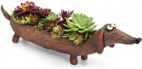 15" Rufus The Dachshund Planter