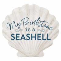 5.5" Birthstone is a  Shell Plaque