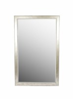 41" x 26" Silver Framed Mirror