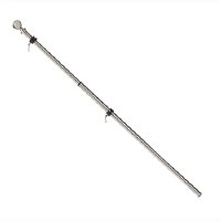 39"-60" Silver Extendable Flagpole