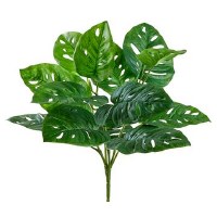 15" Faux Green Split Philo Bush