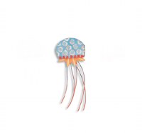9" Blue Jellyfish Wooden Wall Plaque