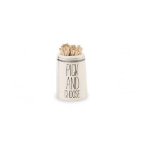 2" "Pick and Choose" Tooth Pick Holder by Mud Pie