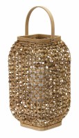 16" Natural Wicker Lantern