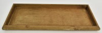 16" White Washed Natural Rectangle Wooden Tray