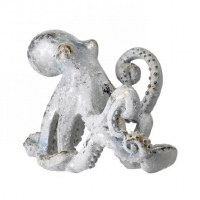 10" Blue Silver Octopus