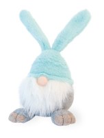 12" Aqua Bunny Ear Easter Gnome