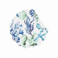 17" Round Blue Water Bay Placemat