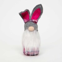 10" Gray Bunny Ear Hat Easter Gnome