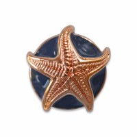 Set of 2 Lindsay Phillips Juliet Rose Toned Starfish Snap