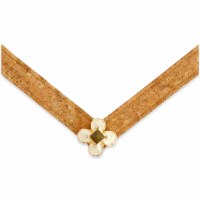 Large Lindsay Phillips Cork With White Flower Strap