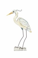 Capiz Heron Standing Plaque