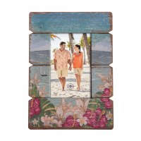 4" x 6" Multicolored Tropical Flower Picture Frame