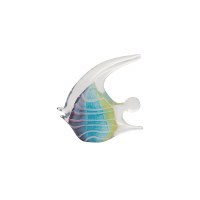 6.5" Multicolored Glass Angelfish
