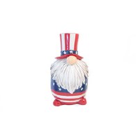 4" Red, White and Blue Patriotic Polystone Gnome