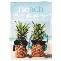 18" x 13" Mini Beach Happy Pineapple Garden Flag