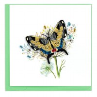 6" x 6" Quilling Swallowtail Butterfly Card