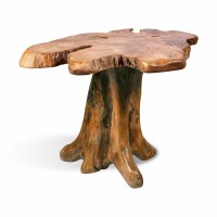 19" Teak Trunk Table