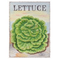 24" x 17" Lettuce Seed Packet Plaque