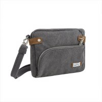 10" x 8" Pewter Anti-Theft Heritage Cross Body Bag