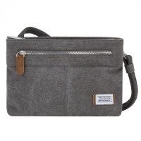 10" x 7" Pewter Anti-Theft Heritage Small Crossbody Bag