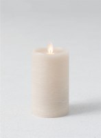 5" x 3" Frost Tan LED Pillar Candle