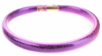 Purple Glitter Tube Kids Bangle