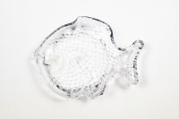 7" Clear Glass Fish Dish