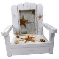 4" x 6" White 3D Chair Picture Frame