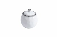 4" Porcelain Sugar Bowl with Lid by Pampa Bay