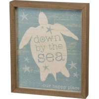 12" x 10" Down By Sea Wall Plaque