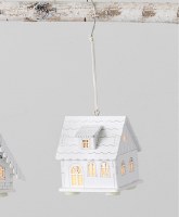 3" White LED Dormer House Ornament