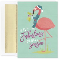 8" x 6" Box of 16 Fabulous Flamingo Cards