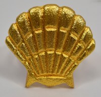 Gold Scallop Shell Metal Napkin Ring