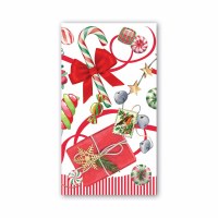 8" x 4" Peppermint Guest Towel