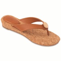 Size 8 Lindsay Phillips Tan Guinevere Snap Flip Flop