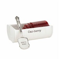 7" Can-Berry Dish With Spatula by Mud Pie