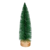 13" LED Green Brush Tree