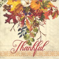 Fall Thankful Gathering Beverage Napkin Fall and Thanksgiving